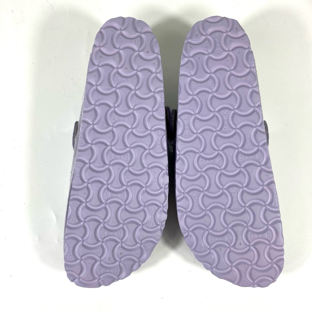 Birkenstock Boston Shearling Suede Clogs Purple Fog - Picture 10 of 17